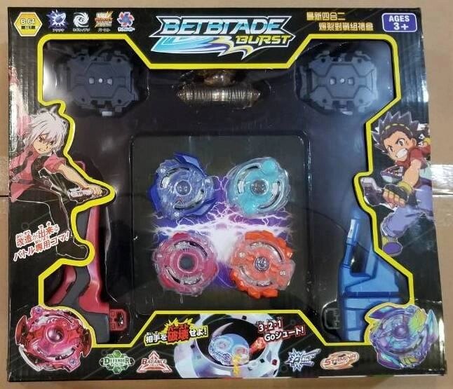 Бейблейд Beyblade TD-999-64, Іграшка Вовчок (комплект 4 шт) від компанії Інтернет-магазин "Tovar-plus. Com. Ua" - фото 1