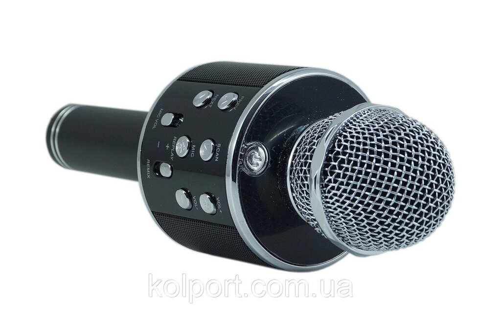 Безпровідний мікрофон-караоке bluetooth WS-858 від компанії Інтернет-магазин "Tovar-plus. Com. Ua" - фото 1