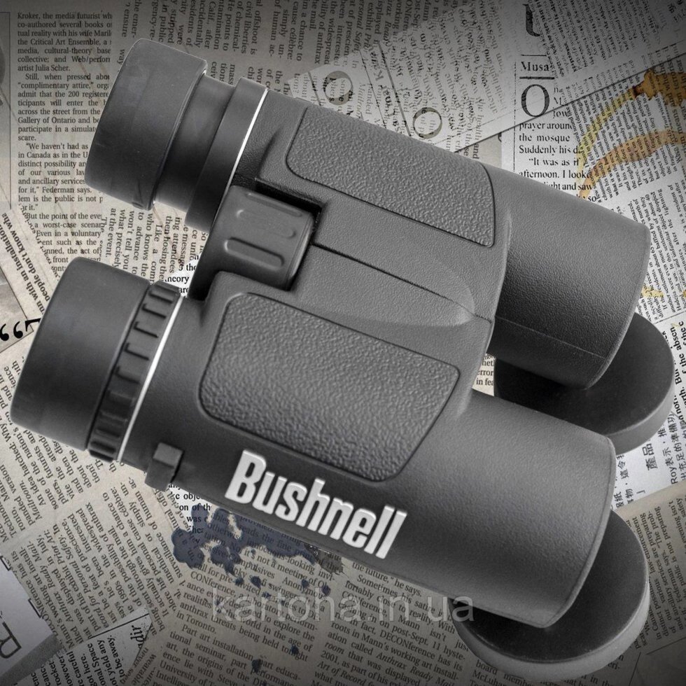 Бінокль Bushnell 10 * 42 лінзи з антіотражающім шаром, поворотно-висувні наочник, корпус прогумованому, чохол від компанії Інтернет-магазин "Tovar-plus. Com. Ua" - фото 1