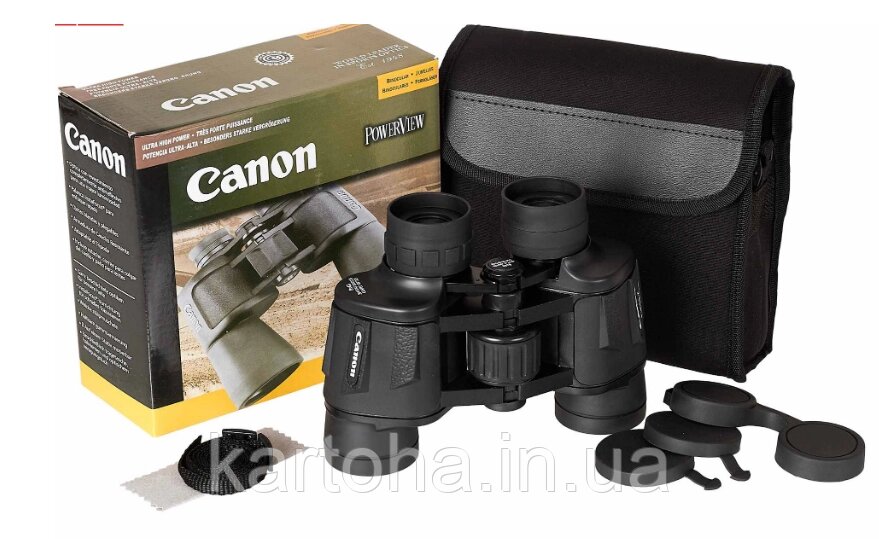 Бінокль Canon 8х40 компактний + чохол, зручний, прогумований, ударостійкий, захисні кришки (бленди), з ремінцем від компанії Інтернет-магазин "Tovar-plus. Com. Ua" - фото 1