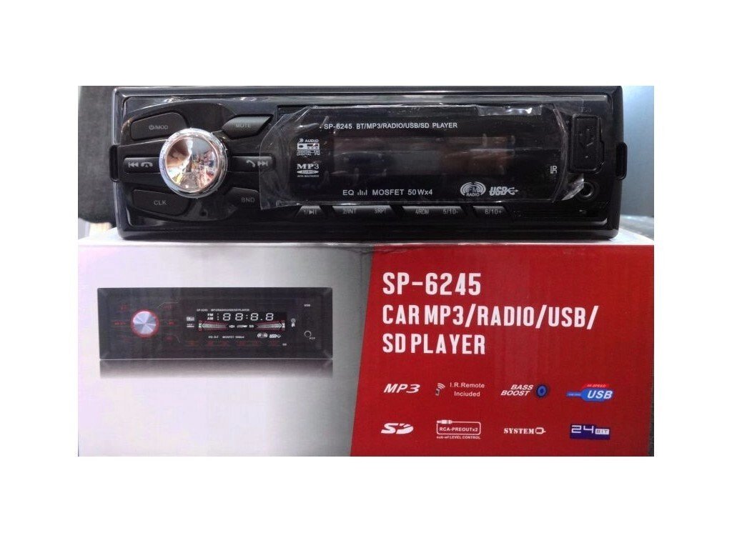 Блютуз (BLUETOOTH) Автомагнитола SP-6245 MP3 Player, USB, AUX SD / MMC, FM від компанії Інтернет-магазин "Tovar-plus. Com. Ua" - фото 1