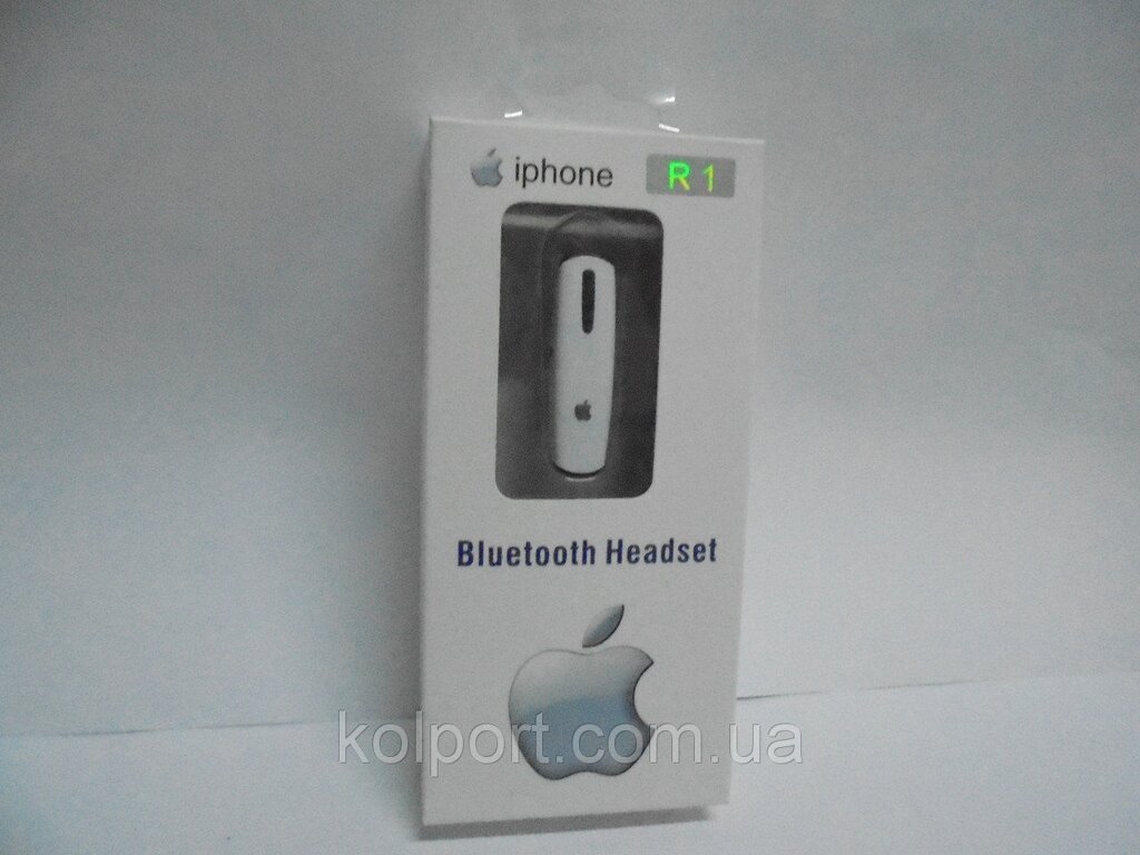 Блютуз Iphone R1, bluetooth, гарнітура, Комп'ютерні аксесуари, i-phone, високомарочний Bluetooth для iPhone від компанії Інтернет-магазин "Tovar-plus. Com. Ua" - фото 1