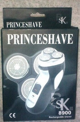 Бритва електрична роторна Prniceshave 8900 з нержавіючої сталі від компанії Інтернет-магазин "Tovar-plus. Com. Ua" - фото 1