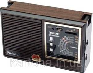 Бумбокс, портативна колонка, Радіо Golon RX 306 слот для карти, акумуляторна, потужний динамік