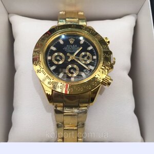 Годинники наручні Rolex Daytona Gold Black NEw, жіночі наручні годинники, чоловічі, годинник Ролекс