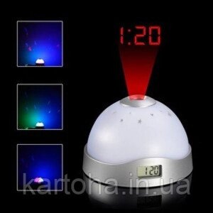 Годинники нічник проектор зоряного неба з проекційними годинами М-333