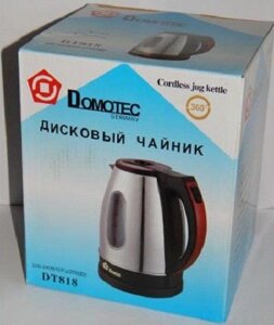 Чайник електричний дисковий DOMOTEC DT818, електричний, Домотек, товари для кухні