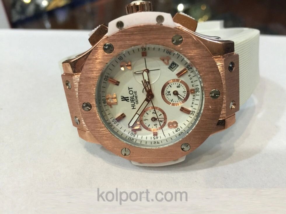 Чоловічі наручні годинники Hublot Big Bang Gold механіка з автоподзаводом, жіночі наручні годинники, чоловічі, ексклюзив від компанії Інтернет-магазин "Tovar-plus. Com. Ua" - фото 1