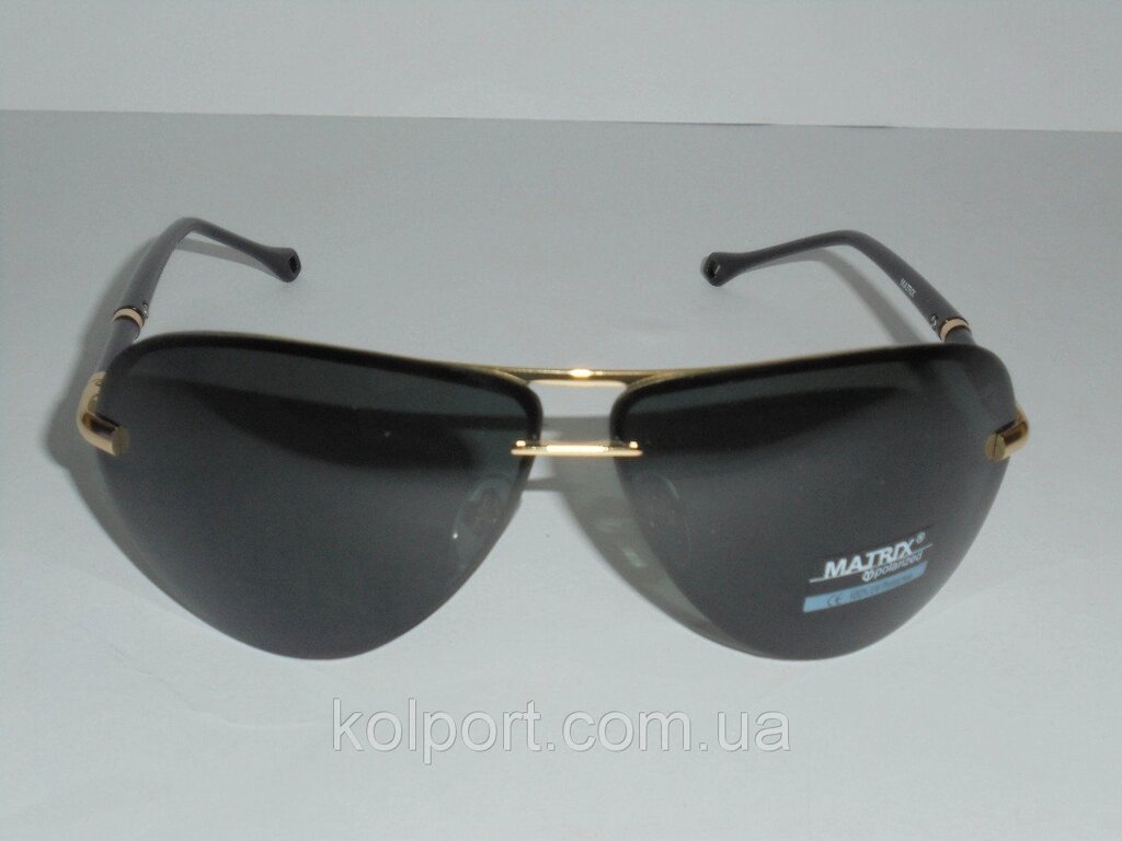 Чоловічі сонцезахисні окуляри Matrix 6618, строгі, модний аксесуар, окуляри, чоловічі, якість, прямокутні від компанії Інтернет-магазин "Tovar-plus. Com. Ua" - фото 1