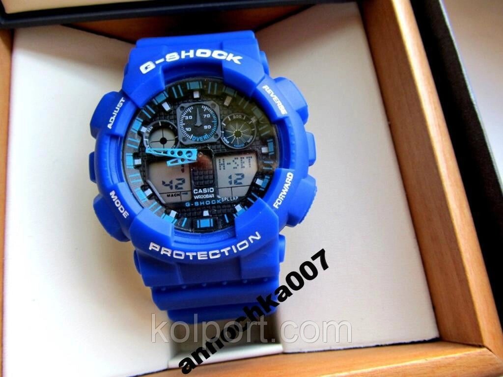 Чоловічі Супер годинник Casio G Shock з підсвічуванням СИНИЕ, чоловічий наручний годинник Casio G Shock купити від компанії Інтернет-магазин "Tovar-plus. Com. Ua" - фото 1