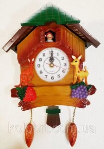 Дитячі настінні годинники у вигляді будиночка L-28