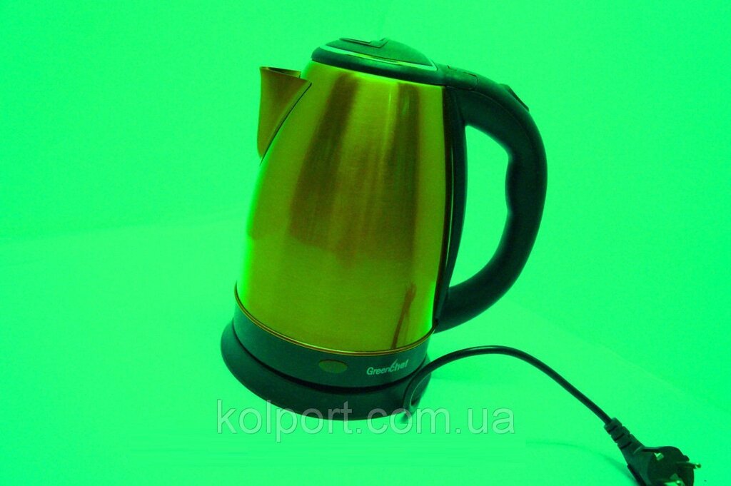 Дисковий чайник Gereenchef KT-18L GREEN, кухонна техніка, товари для кухні, чайники, електрочайник від компанії Інтернет-магазин "Tovar-plus. Com. Ua" - фото 1