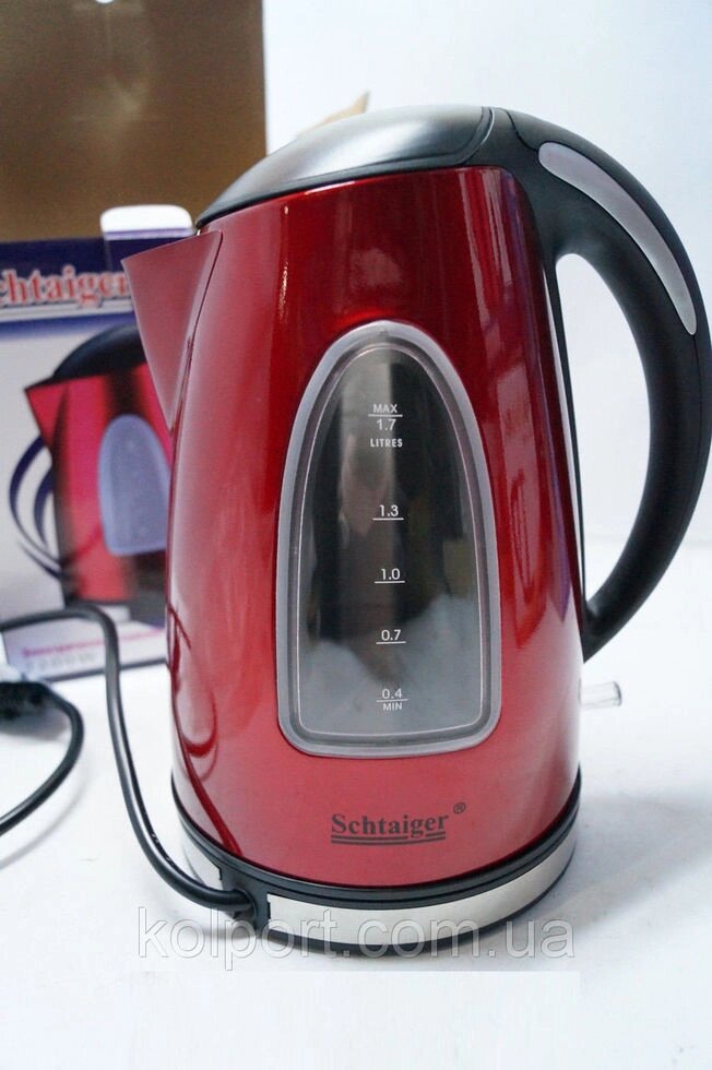 Дисковий чайник Schtager SHG-97051, кухонна техніка, товари для кухні, електрочайник від компанії Інтернет-магазин "Tovar-plus. Com. Ua" - фото 1