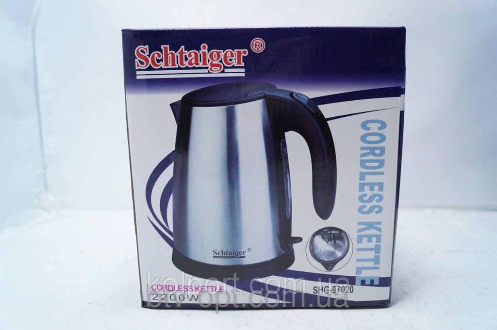 Дисковий чайник Schtaiger SHG-97020, кухонна техніка, товари для кухні, електрочайник від компанії Інтернет-магазин "Tovar-plus. Com. Ua" - фото 1