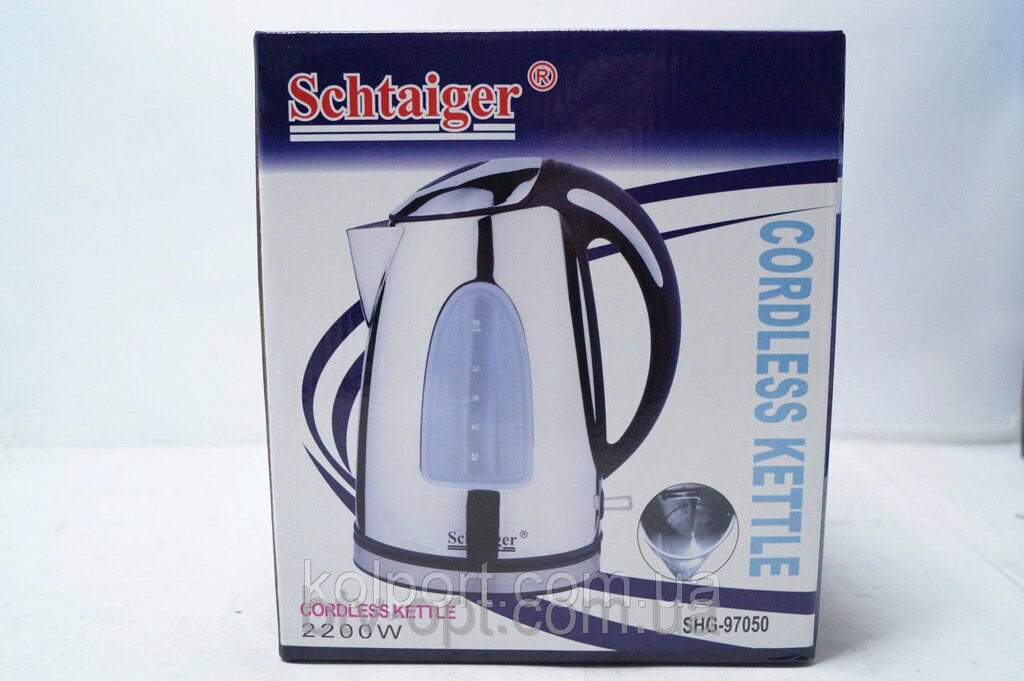Дисковий чайник Schtaiger SHG-97050, кухонна техніка, товари для кухні, електрочайник від компанії Інтернет-магазин "Tovar-plus. Com. Ua" - фото 1