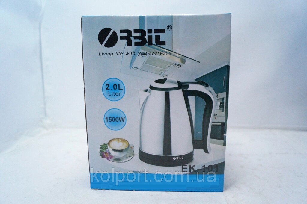 Дисковий чайнікc Rbit EK-101, кухонна техніка, товари для кухні, чайники, електрочайник від компанії Інтернет-магазин "Tovar-plus. Com. Ua" - фото 1