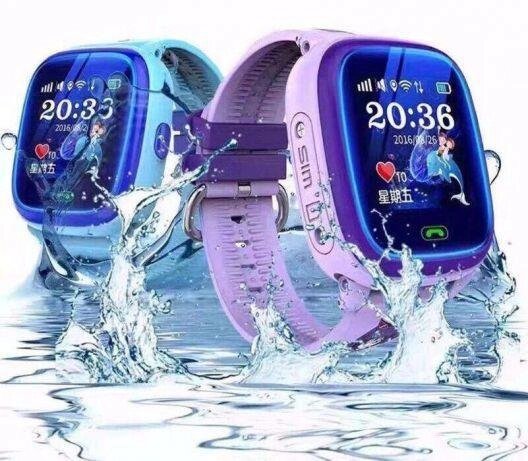 Дитячі смарт годинник Smart baby watch DF25G (Q100 Aqua) від компанії Інтернет-магазин "Tovar-plus. Com. Ua" - фото 1