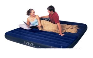Двоспальний надувний матрац INTEX з двома подушками