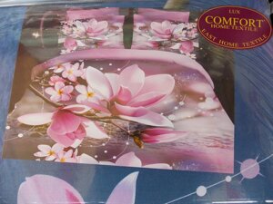 Двоспальний постільний набір 3D "Lux COMFORT", 190x230, весняні квіти