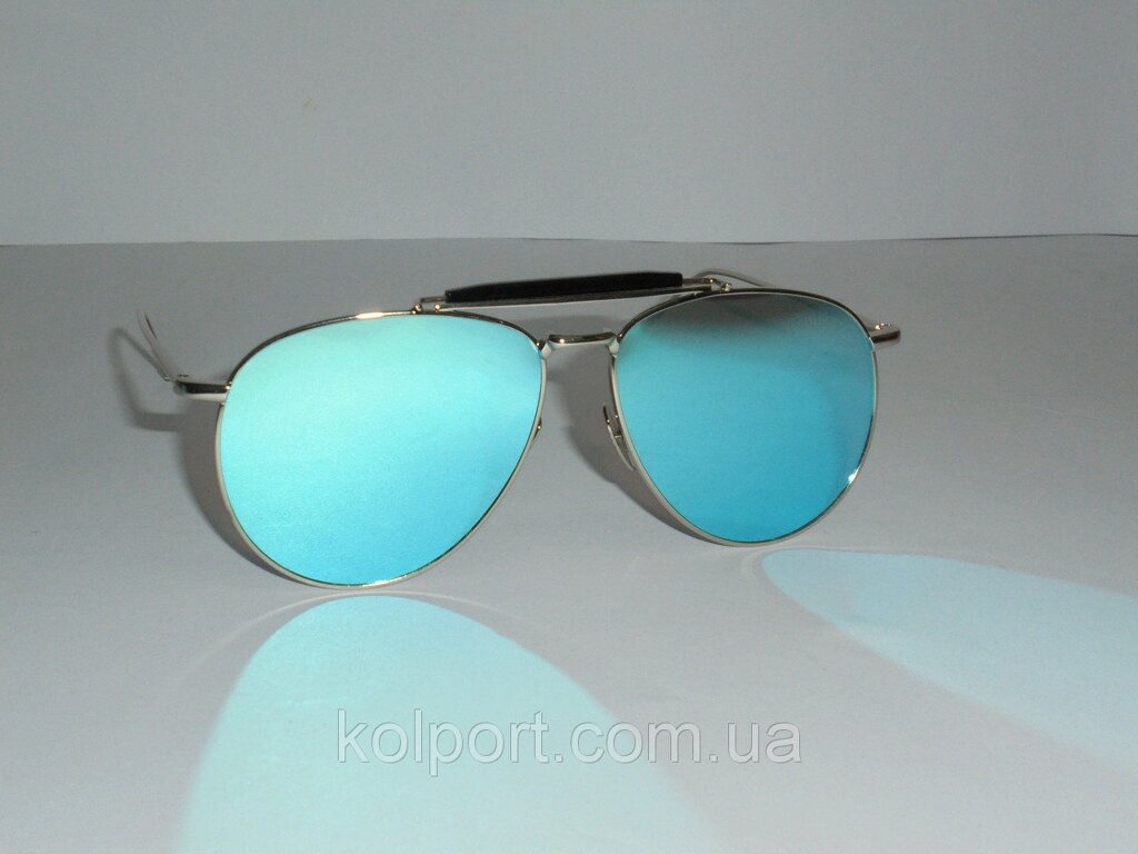 Дзеркальні сонцезахисні окуляри Aviator 6655, стильні, модний аксесуар, окуляри, чоловічі, якість, брендові, VIP від компанії Інтернет-магазин "Tovar-plus. Com. Ua" - фото 1