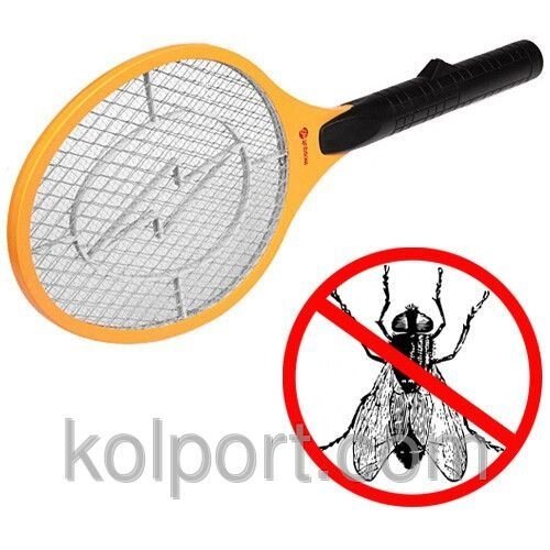 Електро мухобойка Jiming від будь-яких комах, Портативна універсальна електрична мухобойка 2014 року від компанії Інтернет-магазин "Tovar-plus. Com. Ua" - фото 1
