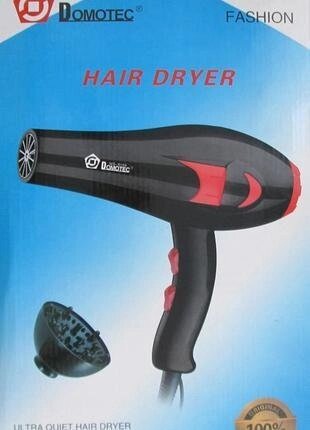 Фен для волосся Domotec MS 9105 з насадкою дифузор від компанії Інтернет-магазин "Tovar-plus. Com. Ua" - фото 1