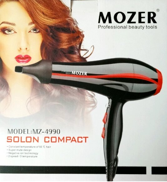 Фен для волосся Mozer MZ-4990 3000W, фени для волосся, догляд за волоссям, краса і здоров'я від компанії Інтернет-магазин "Tovar-plus. Com. Ua" - фото 1