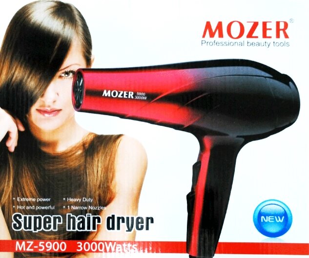 Фен для волосся Mozer MZ-5900 3000W від компанії Інтернет-магазин "Tovar-plus. Com. Ua" - фото 1