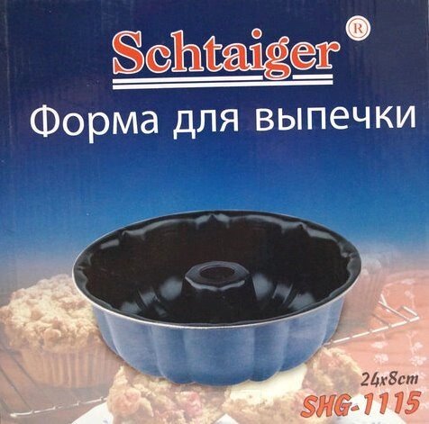 Форма для випічки кексів Schtaiger SHG-1115 24 х 8 см від компанії Інтернет-магазин "Tovar-plus. Com. Ua" - фото 1