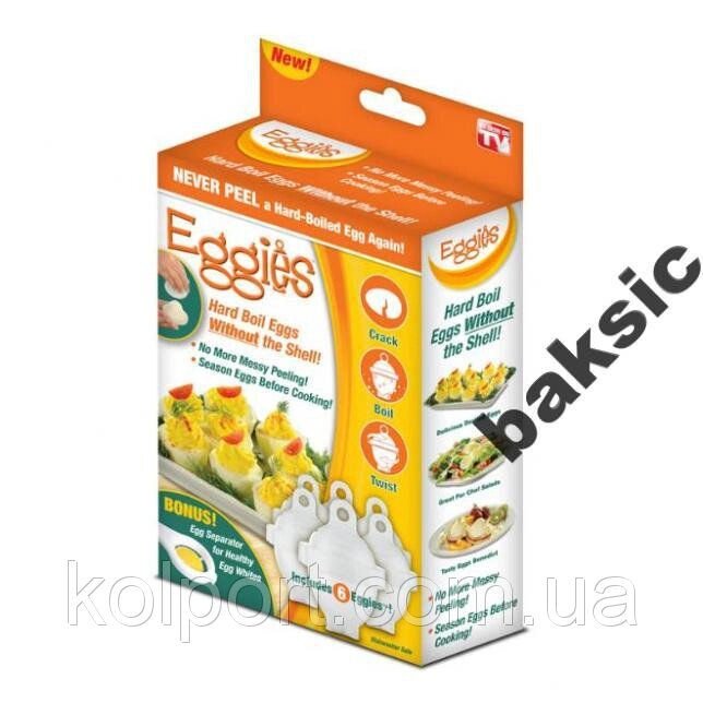 Форми для варіння яєць без шкаралупи Eggies (Еггіз) від компанії Інтернет-магазин "Tovar-plus. Com. Ua" - фото 1