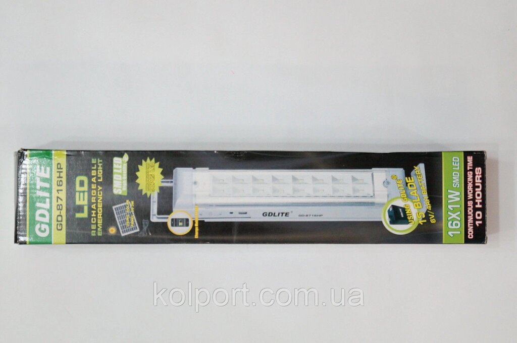 GD LITE-8617HP 15LED Лампа-ліхтар на акумуляторі GDLITE 8716HP + USB, світильник, переносний ліхтар, переносне від компанії Інтернет-магазин "Tovar-plus. Com. Ua" - фото 1