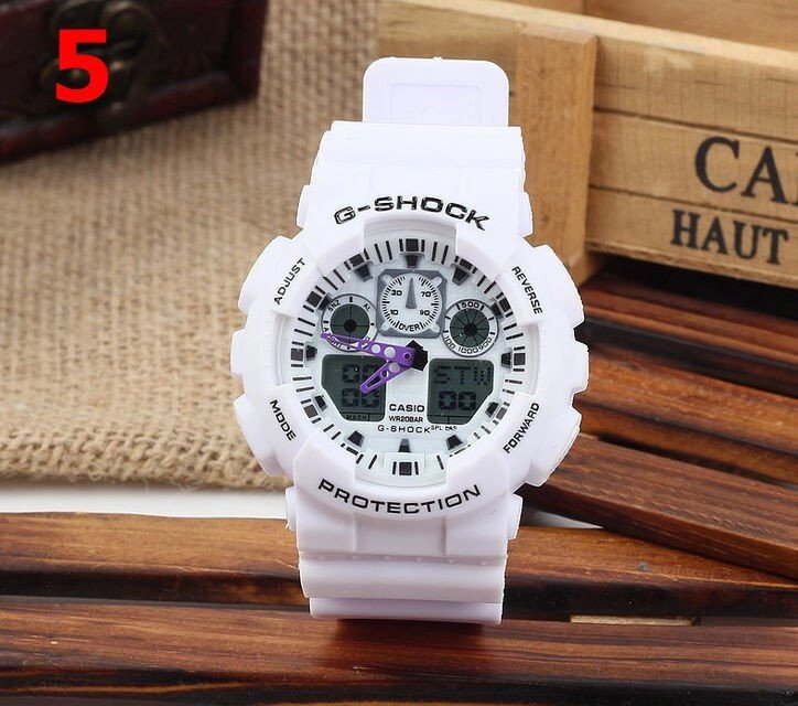 Годинники Casio G-Shock GA100, білі, наручний годинник, чоловічий годинник, електронні, спортивно-туристичні годинники від компанії Інтернет-магазин "Tovar-plus. Com. Ua" - фото 1