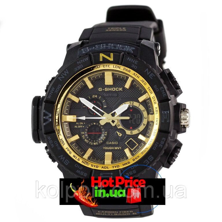 Годинники MTG -1000 Чорні з золотим від компанії Інтернет-магазин "Tovar-plus. Com. Ua" - фото 1