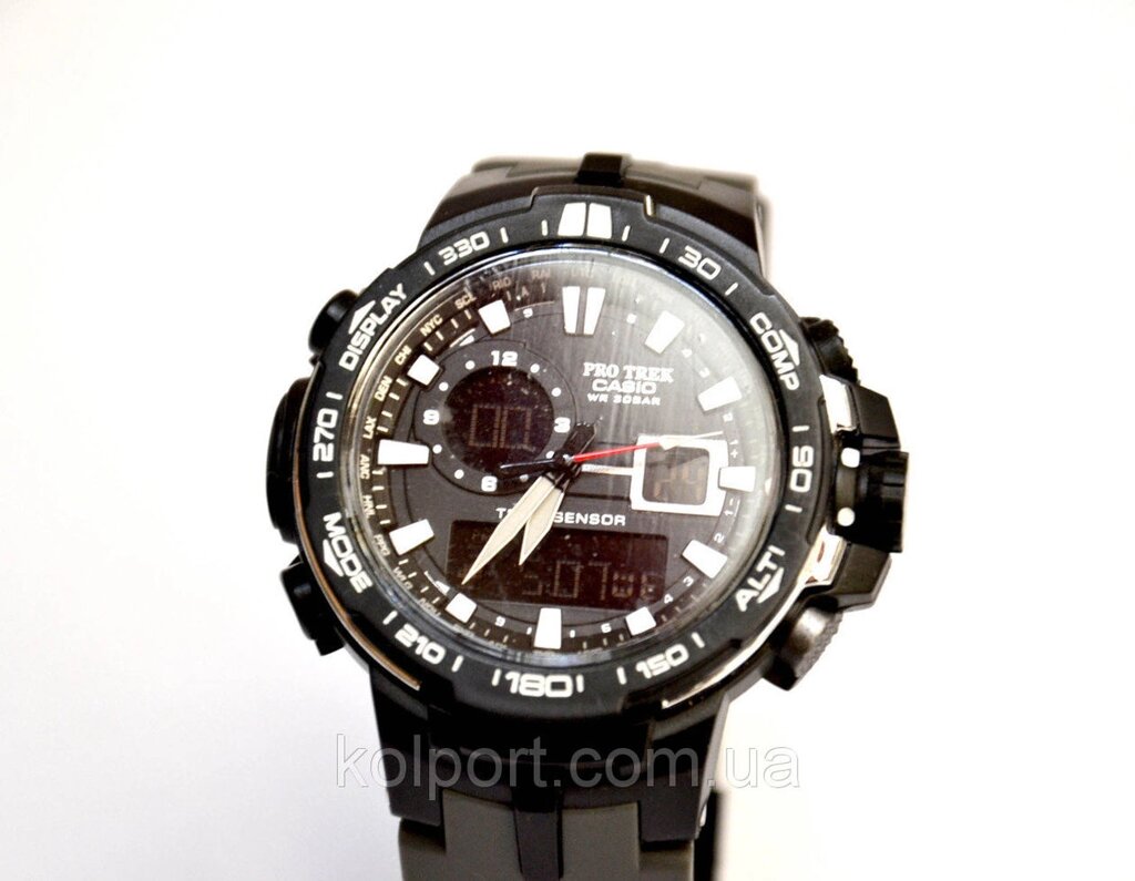 Годинники наручні PRW6000 чорні з білим від компанії Інтернет-магазин "Tovar-plus. Com. Ua" - фото 1