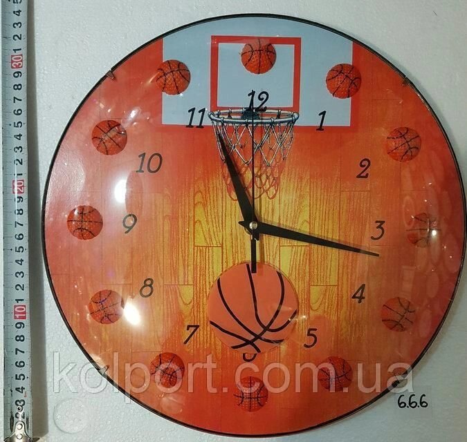 Годинники настінні Баскетбол-666 від компанії Інтернет-магазин "Tovar-plus. Com. Ua" - фото 1