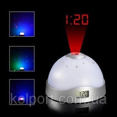 Годинники нічник проектор зоряного неба з проекційними годинами М-333 від компанії Інтернет-магазин "Tovar-plus. Com. Ua" - фото 1