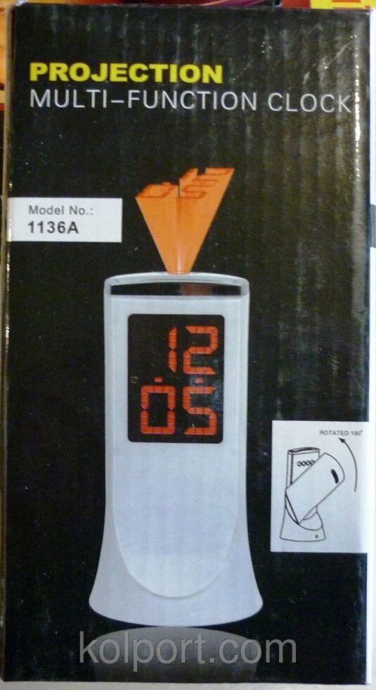 Годинники з поворотним проектором 1136 від компанії Інтернет-магазин "Tovar-plus. Com. Ua" - фото 1