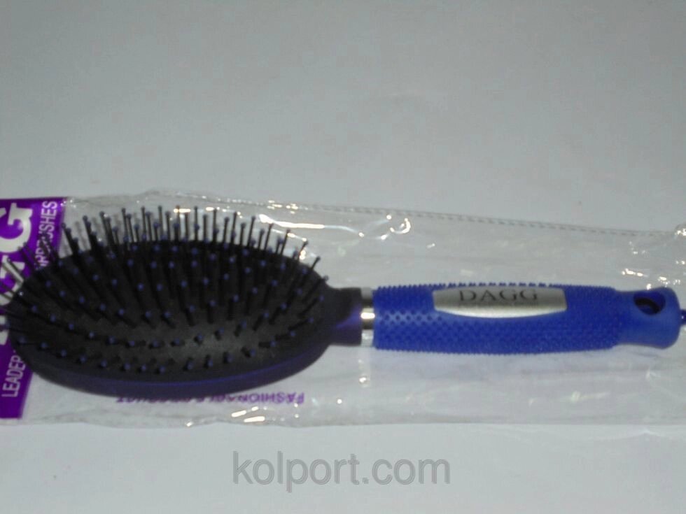 Гребінець 2шт Dagg Professional brush син. 7230, відмінна гребінець, професійна, зручна, масажна від компанії Інтернет-магазин "Tovar-plus. Com. Ua" - фото 1