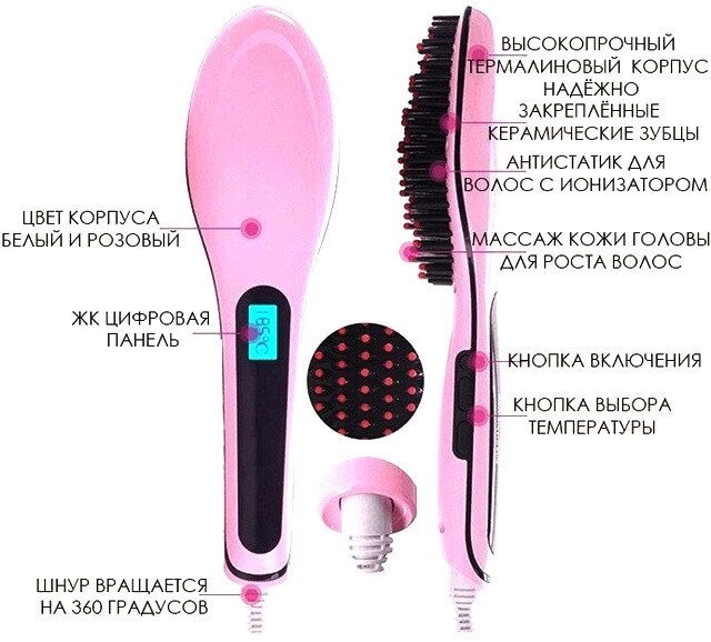 Гребінець-випрямляч Fast Hair Straightener HQT 906 від компанії Інтернет-магазин "Tovar-plus. Com. Ua" - фото 1