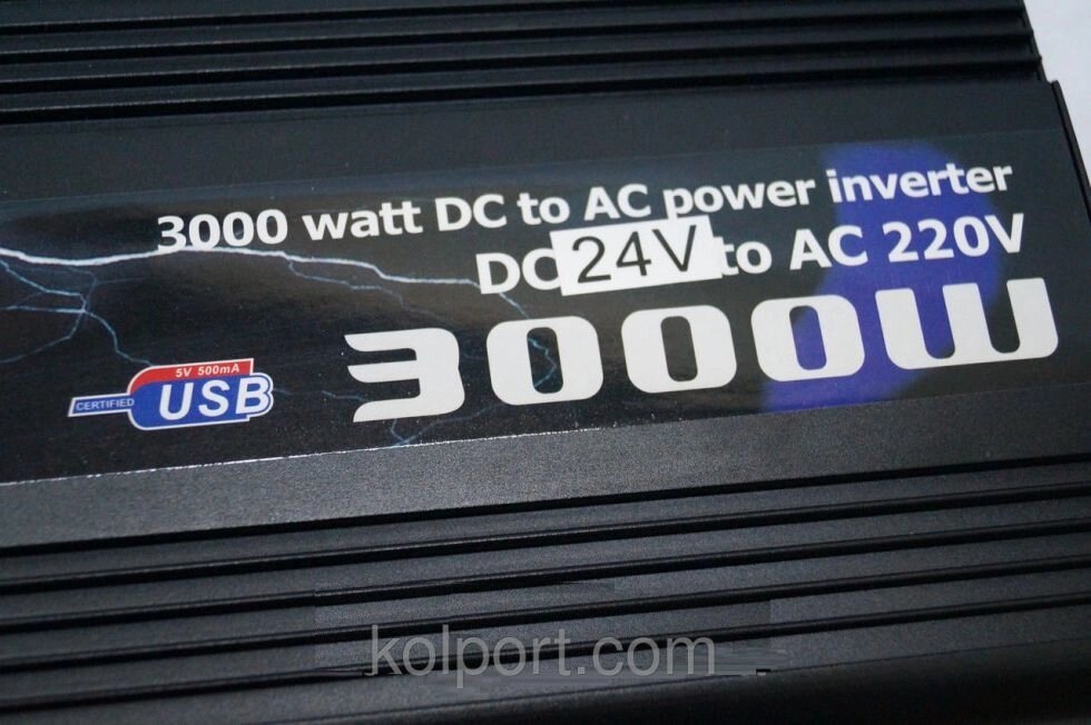 Інвентер напруги 3000w 24/220, перетворювач 24/220 3000w, автомобільні інвертори, перетворювачі від компанії Інтернет-магазин "Tovar-plus. Com. Ua" - фото 1