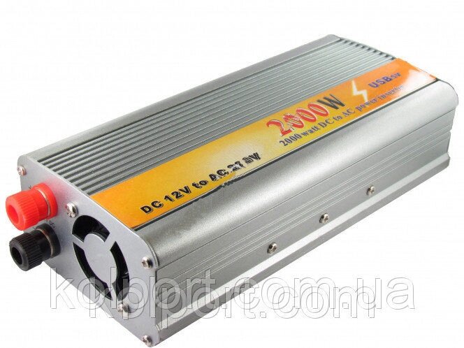Інвертор 12v-220v 2000W DC to AC power invertor від компанії Інтернет-магазин "Tovar-plus. Com. Ua" - фото 1