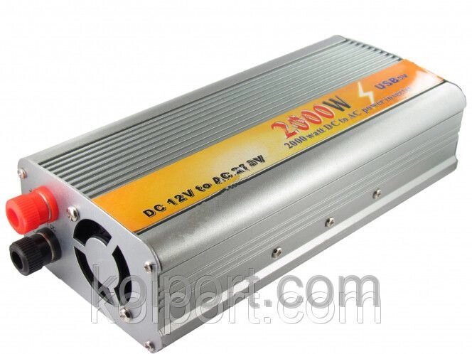 Инвертор 12v-220v 2000W DC to AC power invertor від компанії Інтернет-магазин "Tovar-plus. Com. Ua" - фото 1
