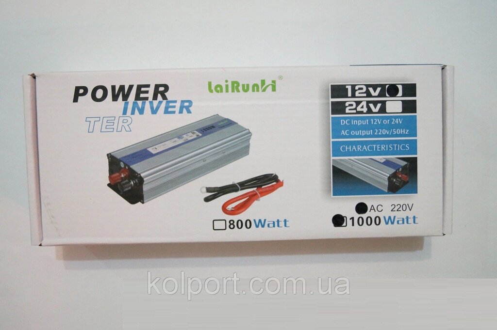 Інвертор напруги 1000w R, перетворювач 12/220 1000w, автомобільні інвертори, перетворювачі напруги від компанії Інтернет-магазин "Tovar-plus. Com. Ua" - фото 1