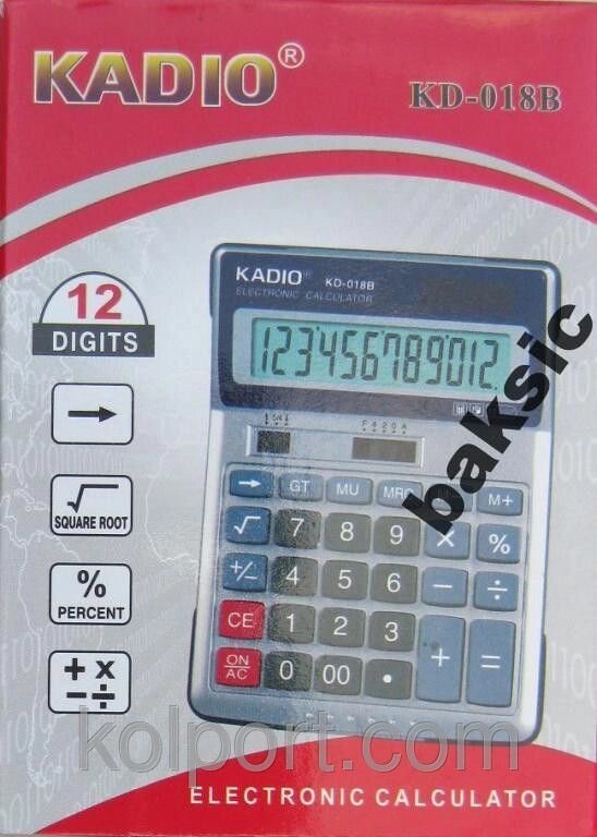 Калькулятор настільний Kadio 018B від компанії Інтернет-магазин "Tovar-plus. Com. Ua" - фото 1