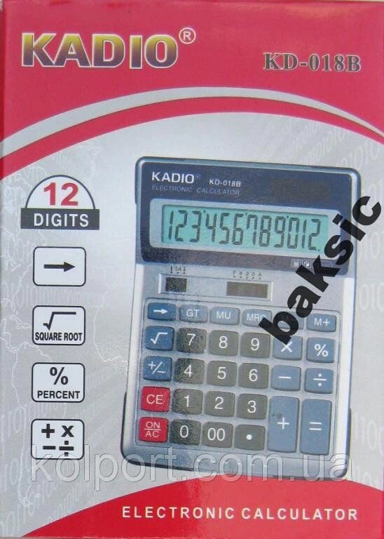 Калькулятор настільний Kadio 018B від компанії Інтернет-магазин "Tovar-plus. Com. Ua" - фото 1
