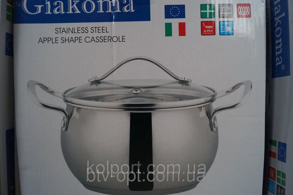 Каструля Giakoma 18см 2.7L G-2803-18, форми для випічки, сковорідки, каструлі, кухонний посуд від компанії Інтернет-магазин "Tovar-plus. Com. Ua" - фото 1