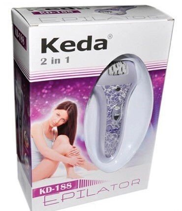 Keda kd-188 набір для епіляції, епілятор + бритвенная насадка, краса і здоров'я від компанії Інтернет-магазин "Tovar-plus. Com. Ua" - фото 1