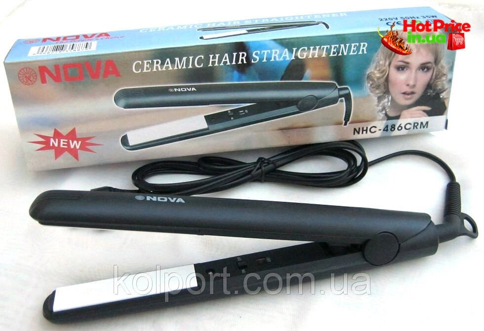 Керамічний випрямляч для волосся NOVA NHC-486CRM від компанії Інтернет-магазин "Tovar-plus. Com. Ua" - фото 1