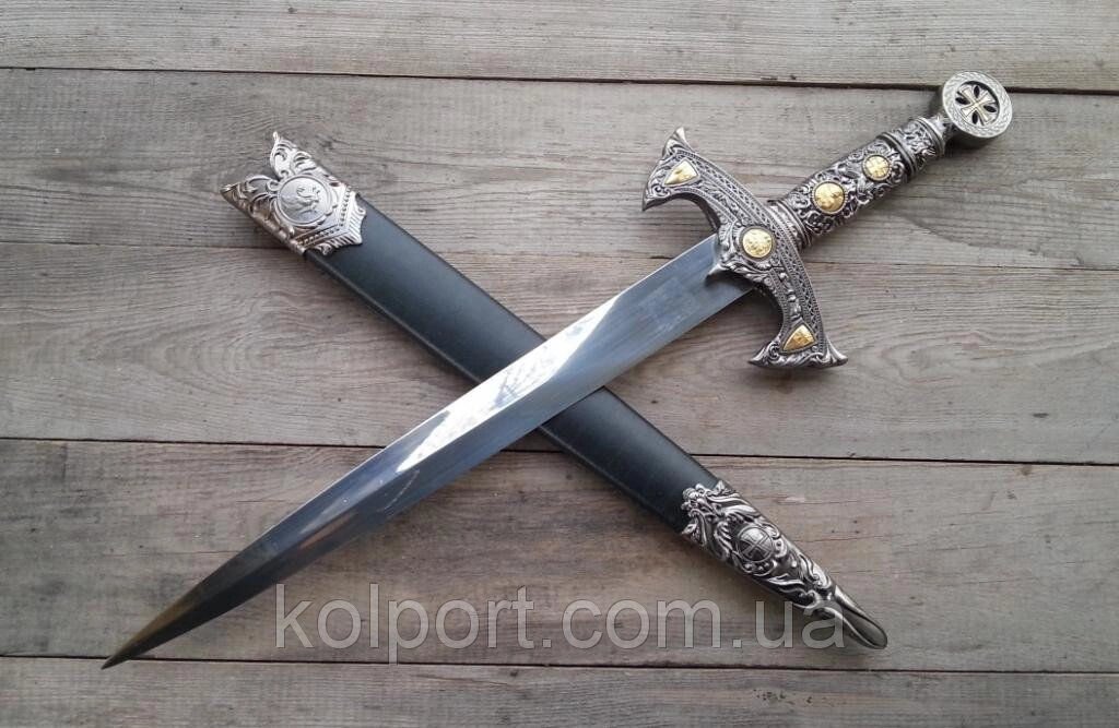 Кинджал меч "Хрестоносець" (подарунок, сувенір) ніж, кортик від компанії Інтернет-магазин "Tovar-plus. Com. Ua" - фото 1