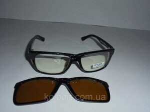 Комплект очок, окуляри 2в1, чоловічі сонцезахисні окуляри Matrix 6724, строгі, модний аксесуар, окуляри, чоловічі